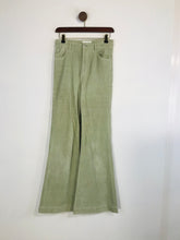 Load image into Gallery viewer, Rolla’s Women&#39;s High Waist Flare Corduroy Trousers | W27 UK8-10 | Green
