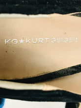 Load image into Gallery viewer, Kurt Geiger Women&#39;s Suede Heeled Heels | EU38 UK5 | Blue
