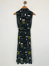 Load image into Gallery viewer, Hobbs Women&#39;s Geometric Pattern Sheath Dress | UK8 | Black
