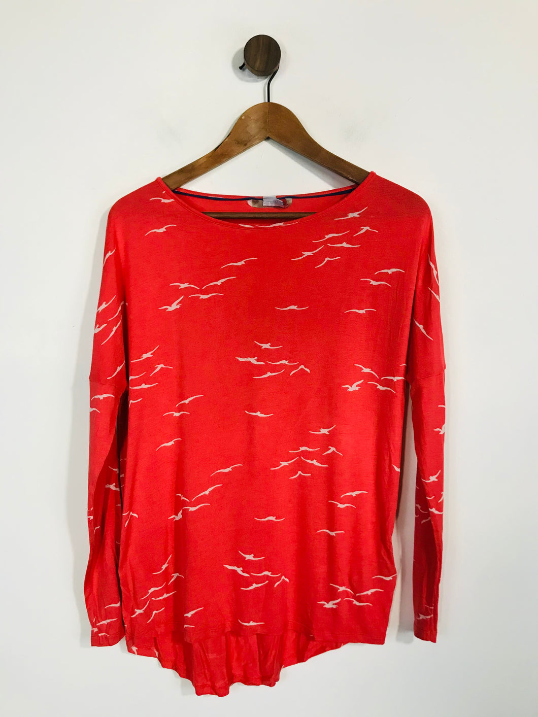 Boden Women's Animal Print Long Sleeve T-Shirt | UK10 | Pink