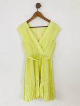 Load image into Gallery viewer, Ted Baker Women&#39;s Pleated A-Line Dress NWT | 2 UK10 | Yellow
