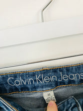 Load image into Gallery viewer, Calvin Klein Women’s Denim Pencil Skirt | 29 UK10 | Blue
