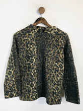 Load image into Gallery viewer, All Saints Women&#39;s Leopard Print Knit Cardigan | XS/S | Brown
