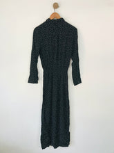 Load image into Gallery viewer, Hush Women&#39;s Star Print Long Sleeve Shirt Maxi Dress | UK12 | Black
