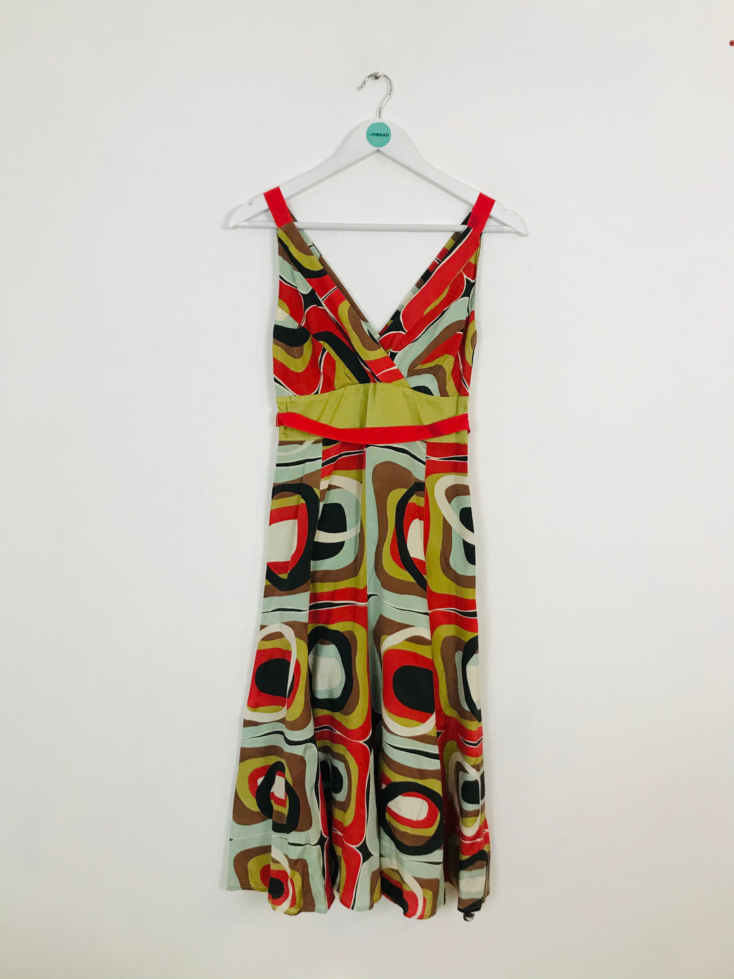 Monsoon Women’s Geometric Print Maxi Dress | UK 8 | Multicolour
