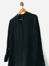 Load image into Gallery viewer, AllSaints Women&#39;s Silk Blend Button Up Blouse  | UK12 | Black
