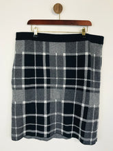 Load image into Gallery viewer, Woolovers Women&#39;s Wool Check Midi Skirt | XL UK16 | Blue
