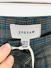 Load image into Gallery viewer, Jigsaw Women’s Check Tartan Wide Leg Culottes NWT | UK16 | Grey
