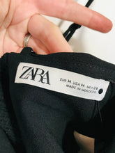 Load image into Gallery viewer, Zara Women&#39;s Ruched Crop Tank Top | M UK10-12 | Black
