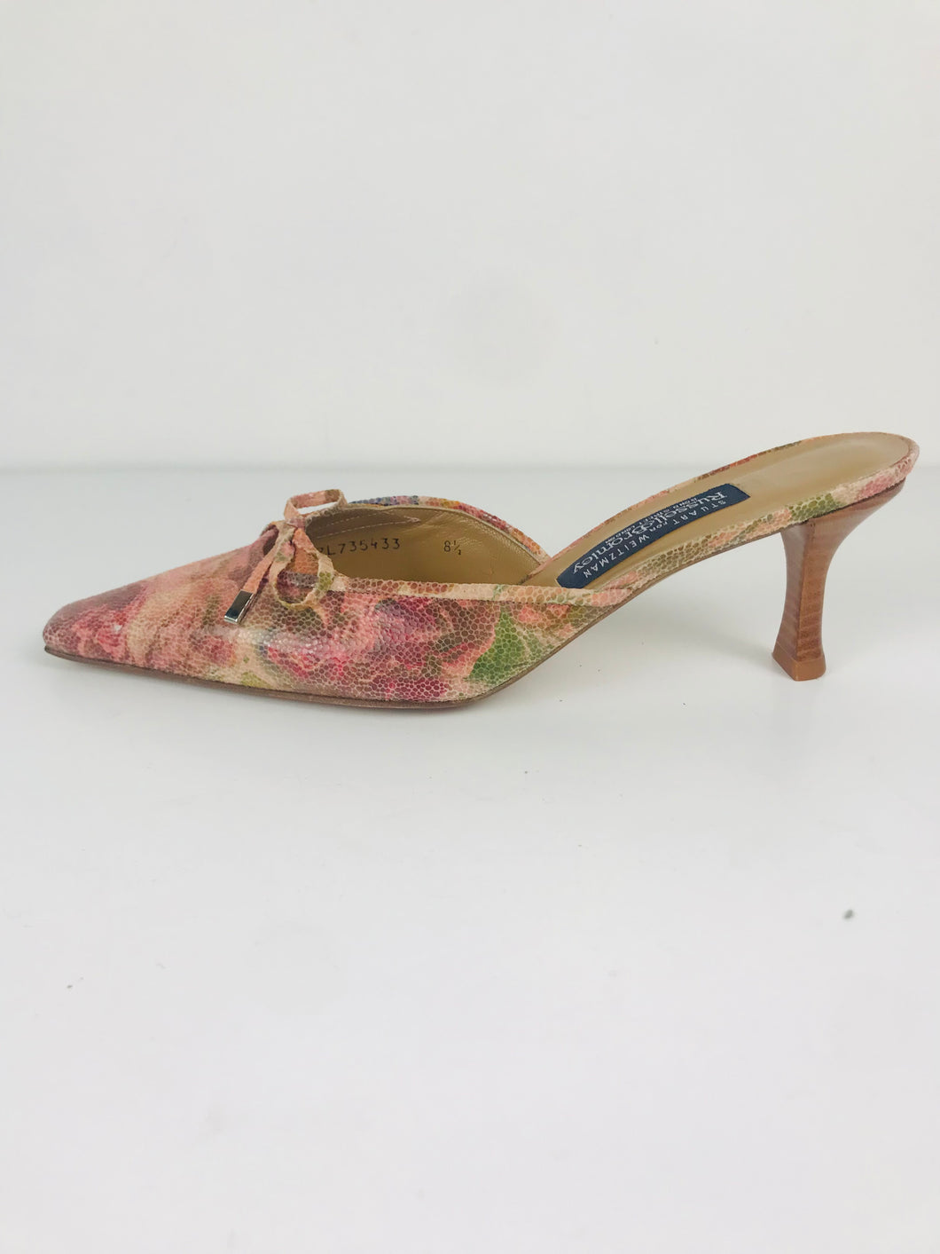 Russell & Bromley Women's Floral Stewart Weitzman Heels | US8.5 UK6.5 | Pink