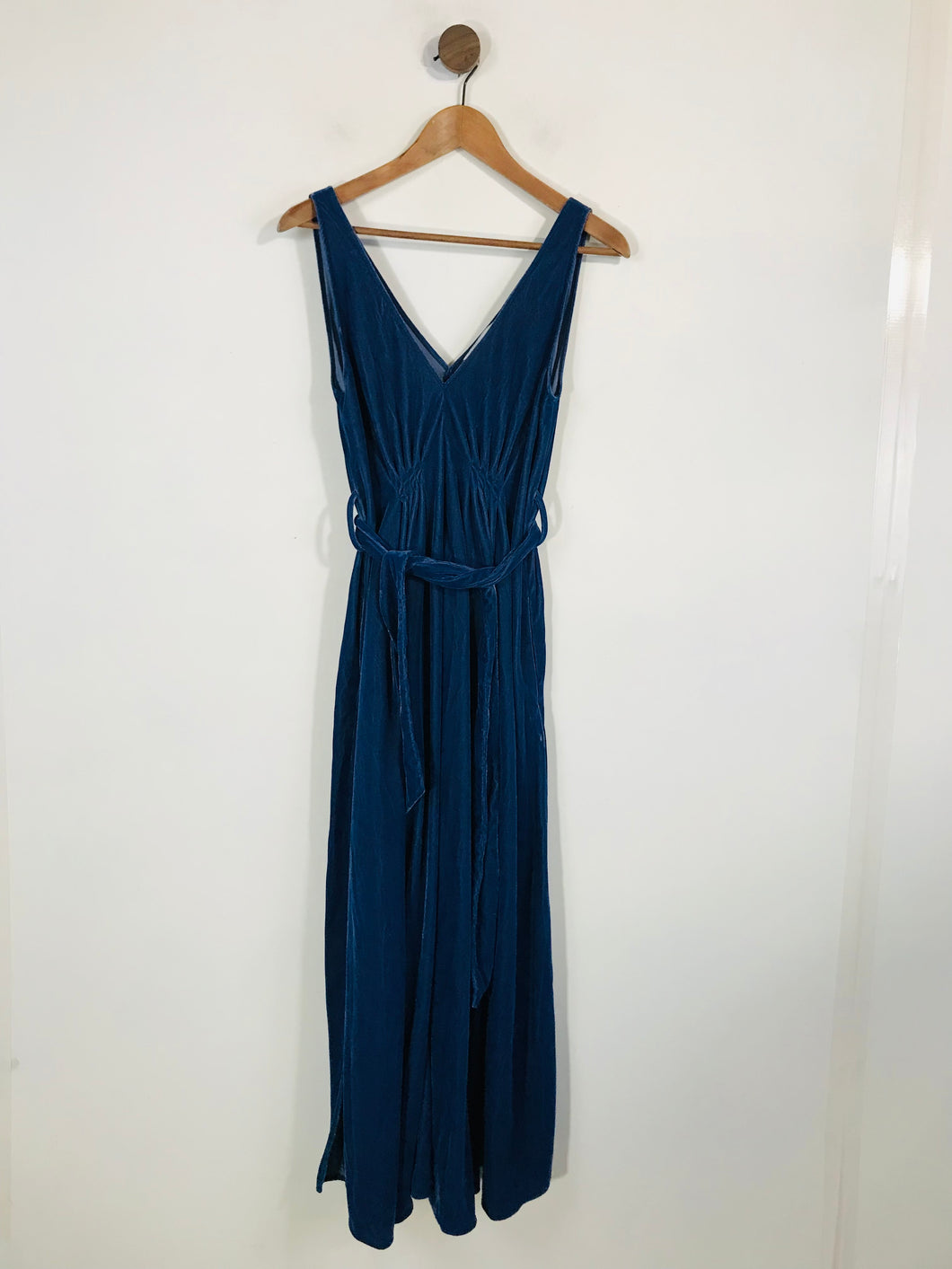 & Other Stories Women's Velvet Midi Dress | EU36 UK8-10 | Blue