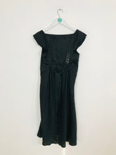 Load image into Gallery viewer, Vanessa Bruno Women’s 100% Silk Empire Line Wrap Dress | 40 UK8 | Black
