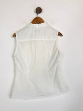 Load image into Gallery viewer, Savile Row Women&#39;s Cotton High Neck Blouse | UK10 | White
