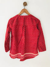 Load image into Gallery viewer, Fat Face Women&#39;s Long Sleeve Smock Blouse | UK10 | Red
