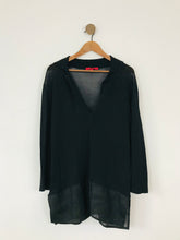 Load image into Gallery viewer, Gianfranco Ferre Women’s Oversized Collared Blouse | L UK16 | Black

