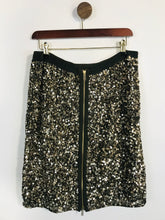 Load image into Gallery viewer, Biba Women&#39;s Sequin Pencil Skirt | UK14 | Brown
