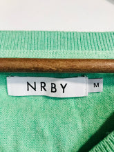 Load image into Gallery viewer, NRBY Women&#39;s Cashmere Balloon Sleeve Jumper | M UK10-12 | Green
