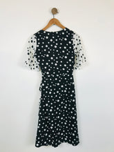 Load image into Gallery viewer, Influence Women&#39;s Polka Dot Wrap Dress | UK8 | Black
