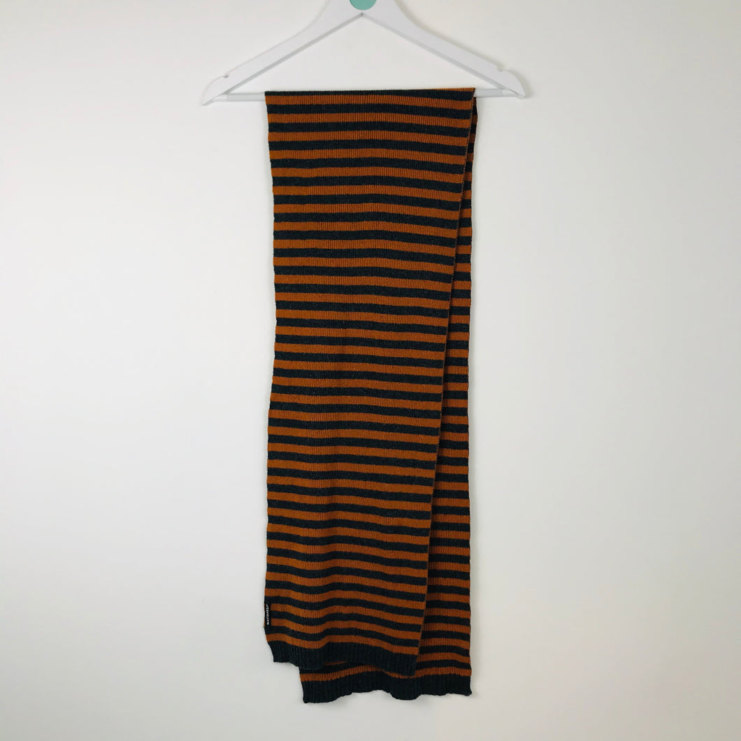 Marimekko Womens Striped Scarf | One Size | Grey Orange