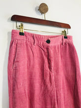 Load image into Gallery viewer, Monki Women&#39;s Wide Leg Corduroy Trousers | EU36 UK8 | Pink
