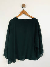 Load image into Gallery viewer, Zara Women&#39;s Sheer Blouse | L UK14 | Green
