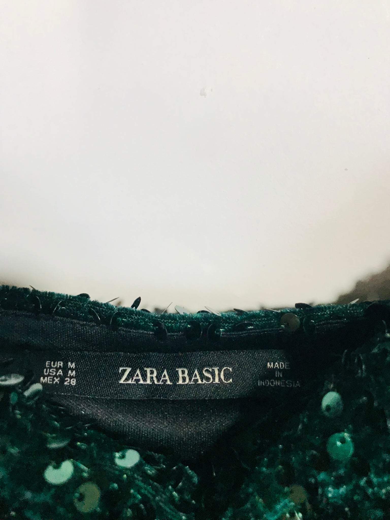 Zara Women's Sequin Mini Dress NWT | M UK10-12 | Green ReThread Zara Women's Sequin Mini Dress NWT | M UK10-12 | Green ReThread
