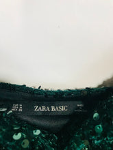 Load image into Gallery viewer, Zara Women&#39;s Sequin Mini Dress NWT | M UK10-12 | Green
