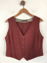 Load image into Gallery viewer, Gudrun Sjoden Women&#39;s Linen Waistcoat Jacket | L UK14 | Red
