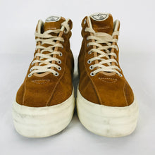 Load image into Gallery viewer, SWC Stepney Workers Club Unisex High Top Trainers | EU41 UK8 | Brown

