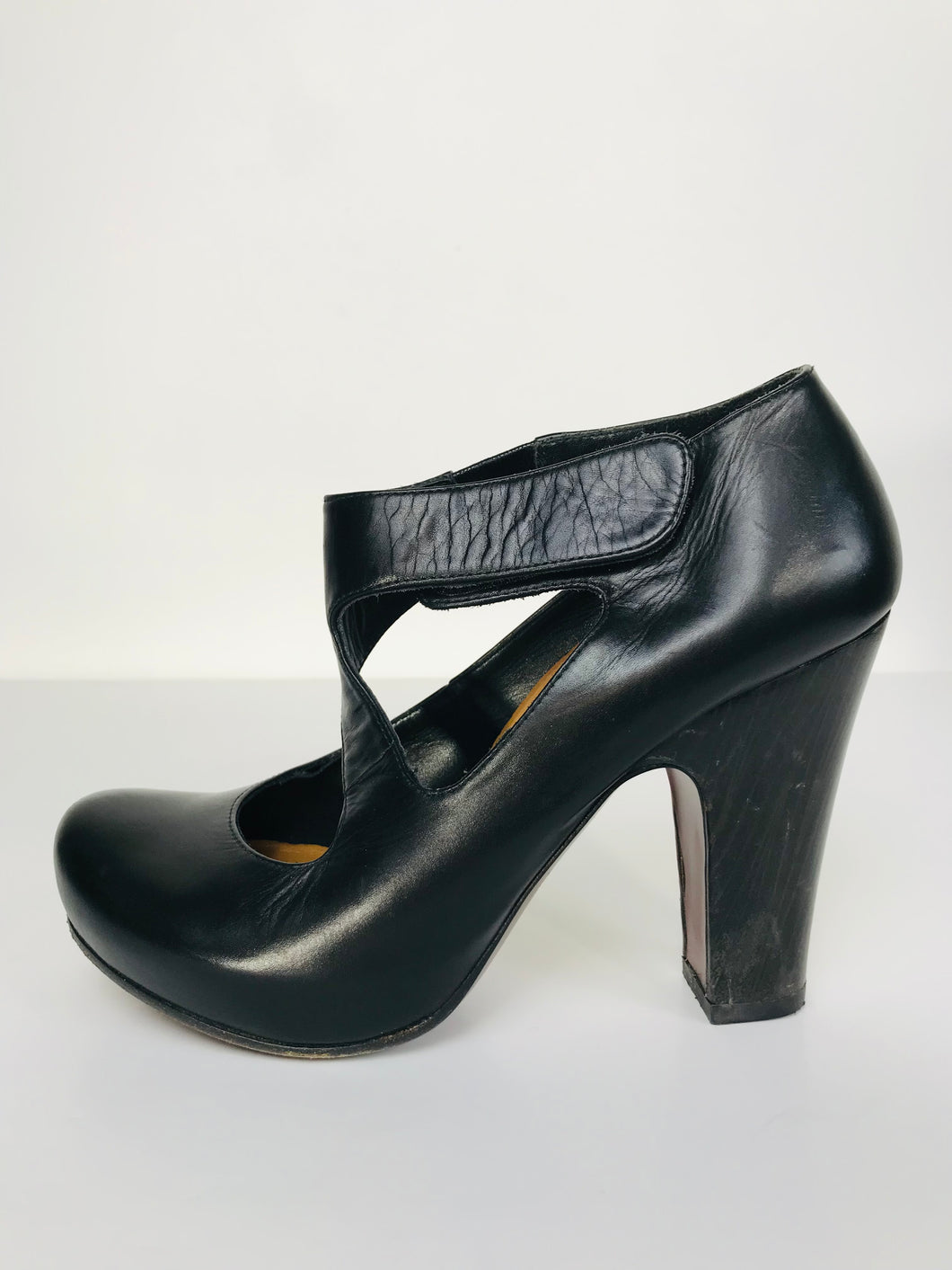 Chie Mihara Women's Leather High Heels  | EU37 UK4 | Black