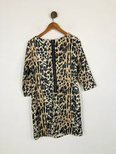 Load image into Gallery viewer, No Secrets Women&#39;s Leopard Print Sheath Dress | IT44 UK12 | Beige
