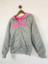 Load image into Gallery viewer, Lonsdale Women&#39;s Quilted Zip Sweatshirt With Tags | UK14 | Grey
