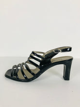 Load image into Gallery viewer, Lotus Women&#39;s Leather Strappy Heels | UK4 | Black
