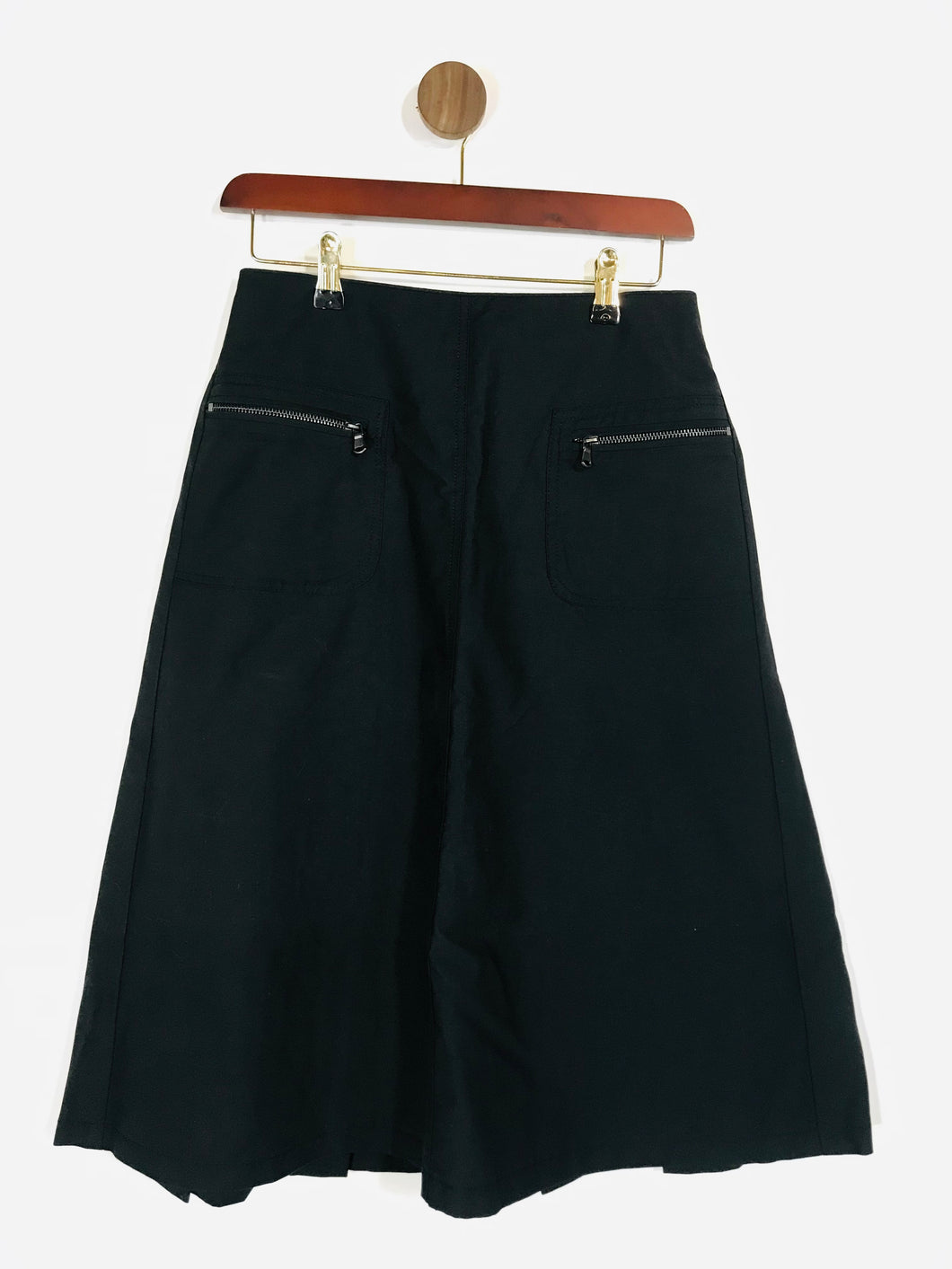 Mint Velvet Women's Cotton Pleated A-Line Skirt | UK8 | Blue