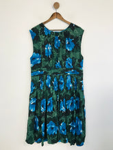Load image into Gallery viewer, Boden Women&#39;s Floral Pleated A-Line Dress | UK20 | Multicoloured
