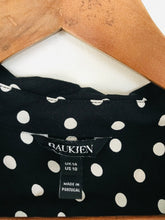 Load image into Gallery viewer, Baukjen Women&#39;s Long Sleeve Polka Dot Midi Dress | UK14 | Blue
