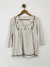 Load image into Gallery viewer, Fat Face Women&#39;s Boho Blouse | UK10 | White
