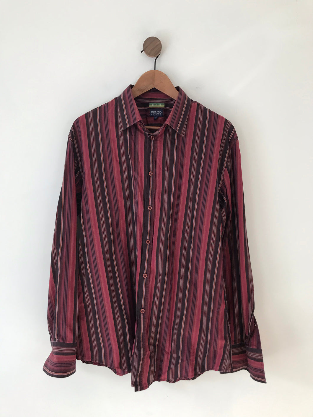 Kenzo Men’s Stripe Slim Fit Shirt | 43/17 | Multicolour