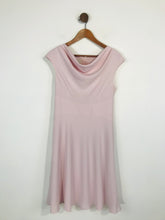 Load image into Gallery viewer, Hobbs Women&#39;s Cowl Neck Flowy A-Line Dress | UK10 | Pink
