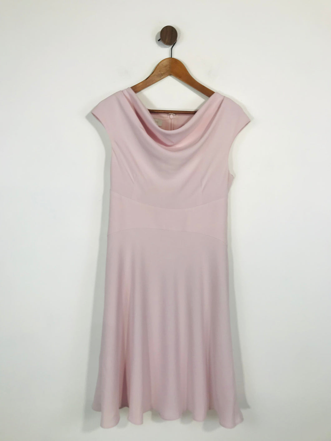 Hobbs Women's Cowl Neck Flowy A-Line Dress | UK10 | Pink