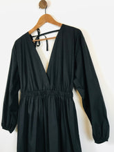 Load image into Gallery viewer, Asos  Women&#39;s V-Neck Midi Dress NWT | UK8 | Black
