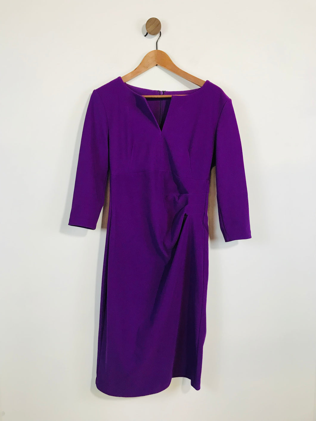 Vanessa Horne Women's Gathered  Sheath Dress | UK12 | Purple