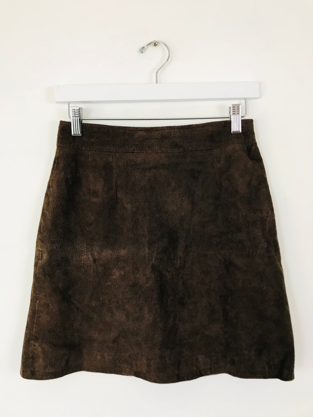 U2 Women’s Leather A-line Skirt NWT | L UK12 | Brown