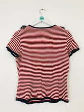 Load image into Gallery viewer, Phase Eight Women’s Striped Blouse | UK16 | Red
