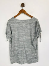 Load image into Gallery viewer, Per Una Women&#39;s Embroidered T-Shirt | UK14 | Grey
