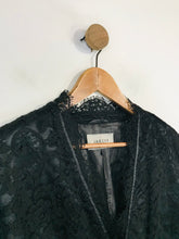 Load image into Gallery viewer, Jaeger Women&#39;s Lace Smart Blazer Jacket | UK12 | Black
