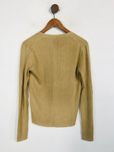 Load image into Gallery viewer, Jigsaw Women&#39;s Silk Ribbed Cardigan | L UK14 | Beige
