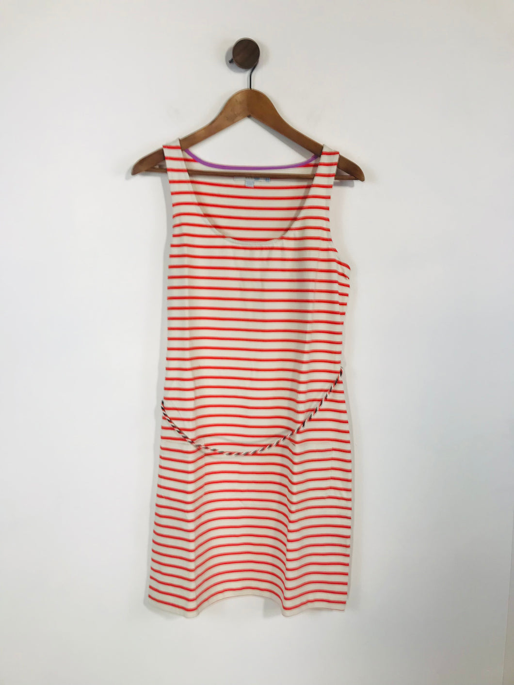 Boden Women's Striped Jersey Shift Dress | UK10 | Pink