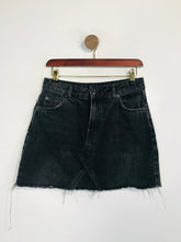 Load image into Gallery viewer, Topshop Women&#39;s Denim Mini Skirt | UK10 | Black
