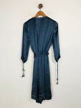 Load image into Gallery viewer, Stella McCartney for H&amp;M Women&#39;s Silk Wrap Dress | EU40 UK12 | Blue
